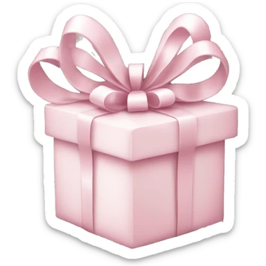Light pink Christmas gifts under a white Christmas tree  sticker