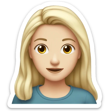 an 18-year-old white girl sticker