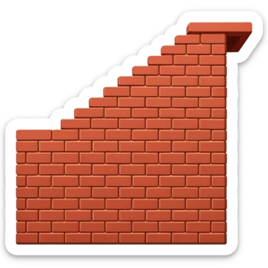 Brick like long structure  sticker