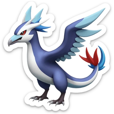 Silvally-Latios-Latias-Darkrai-Lugia-Nargacuga-Noivern-fusion-Fakémon-Pokémon-creature (full body) sticker