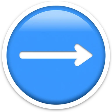 Quiero en ArrowChecpoin dentro de un círculo azul sticker