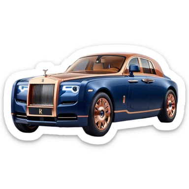 dark blue led lights hot rodded 1917 delicately inlaid rose gold and wood accents McDuck’s chauffeur driven Rolls Royce futuristic electric plasma motors and dynamos with wide racing wheels that are strong agility advanced suspension and steering sticker