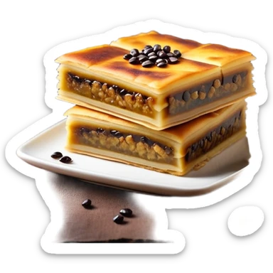 martabak manis-cinematic-realistic-martabak manis-dish-emoji,-depicted-as-a-single,-square-slice-of-sweet,-thick-martabak manis-with-a-rich,-indulgent-filling,-rendered-with-detailed-textures-and-vibrant,-appetizing-lighting sticker