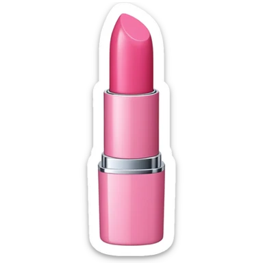 pink version of 💋, with no detail on the mouth, just the outline of the lipstick with the little grooves like the original sticker