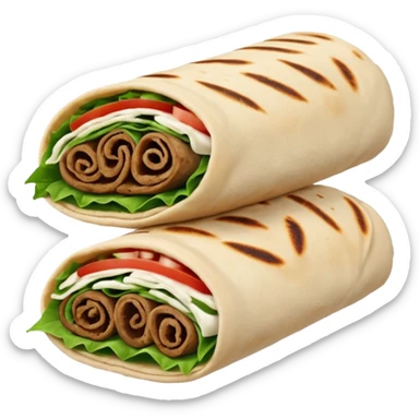 small shawarma sticker
