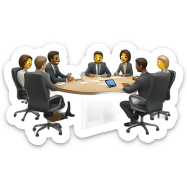 Work Meeting sticker