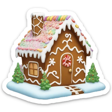 gingerbread house sticker
