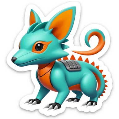  exotic tropical cyber-Sleuth-Loyd-Garmaddon-Litten-Linoone-Noibat-Fakémon-Pokémon-Vernid-creature sticker