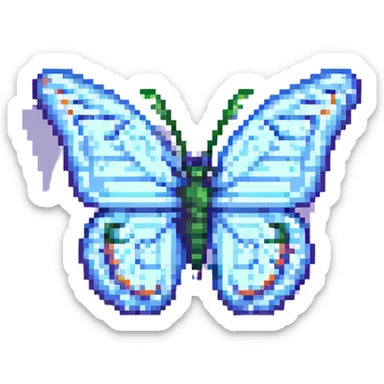 A butterfly sticker