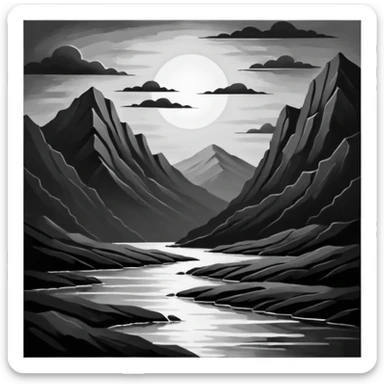 linear-monochrome-oil-painting.-oil-painting-with-rough,-impressionistic-brushstrokes-and-dramatic-chiaroscuro-lighting-techniques-on-textured-canvas.-_(a-stunning-and-vibrant-oil-painting-that-is- sticker