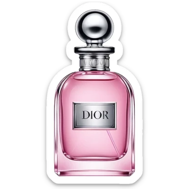 Pink Dior perfume sticker
