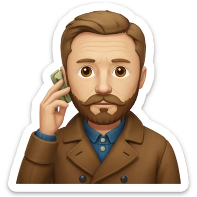 vincent van gogh holding his ear sticker