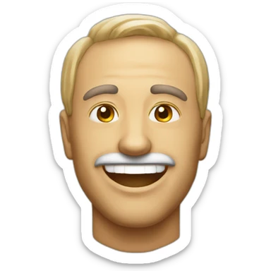 Create the cubic emoji of the head of a red tiber, smiling, friendly and with a positive attitude for WhatsApp sticker