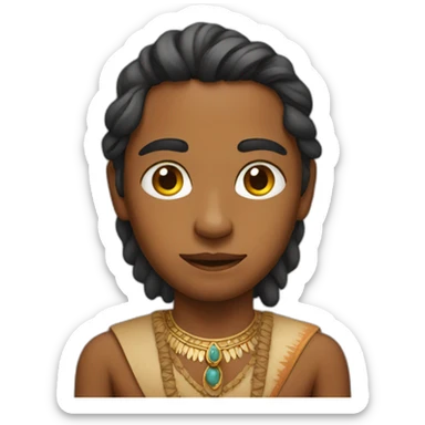 V as an Indian sticker