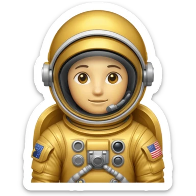 Money astronaut sticker