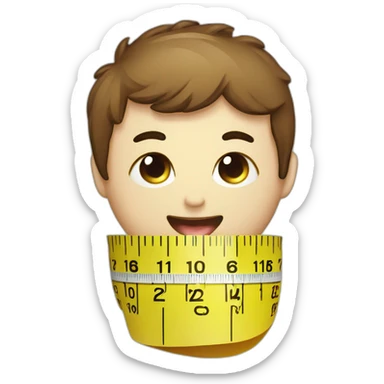 WEIGHT LOSS TAPE MEASURE sticker