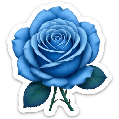 Rosa azul sticker