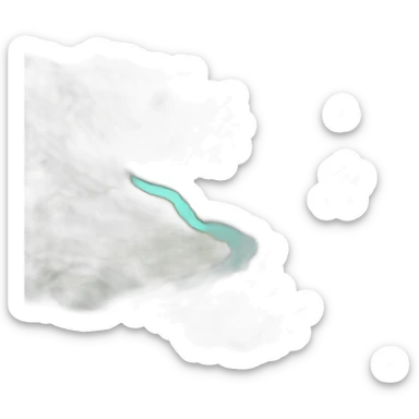 a valley made out of silicon sticker