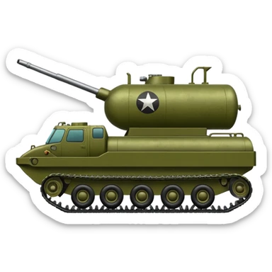 create an ultra realistic american modern spg tanker sticker