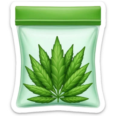 weed buds pack zip transparent sticker