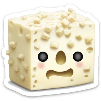 feta cheese with crumbles sticker