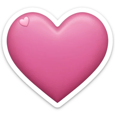 pink heart on canvas paint  sticker
