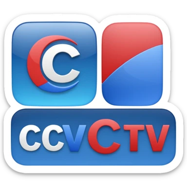 a logo for a news tv called C.C.TV NEWS sticker