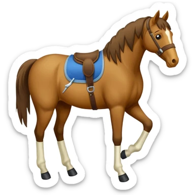 horse injury sticker