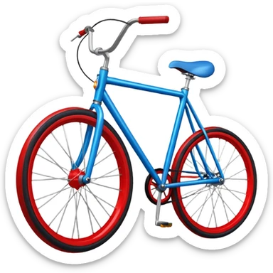 a bike next to other bike sticker