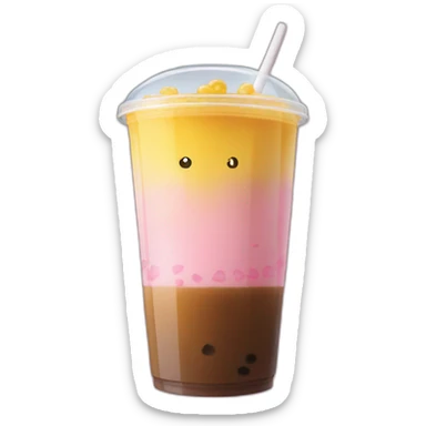 Lisa Simpsons qui boit un bubble tea sticker