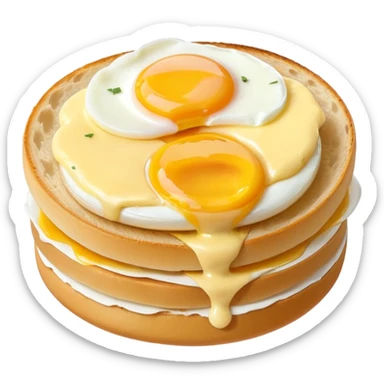 benedict egg sticker