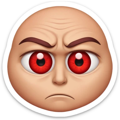 Angry Only single eye no body sticker