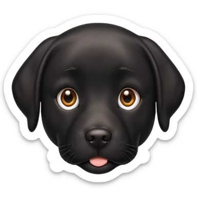 black labrador dog sticker