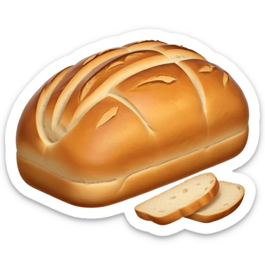 Sourdough loaf scored sticker