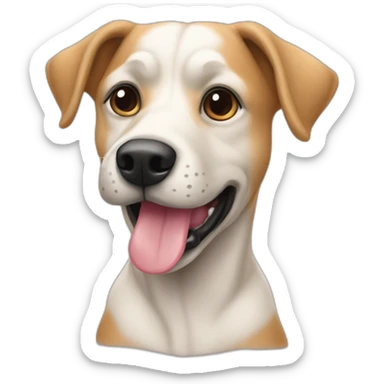 Chien qui mange des cahier sticker
