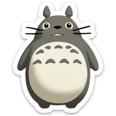 Totoro the main character of the movie of the Studio Ghibli “My Neighbor Totoro” sticker