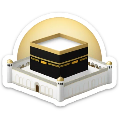 kaaba masjid sticker
