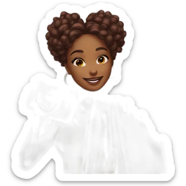 influencer taking selfie with a bright purchase sticker