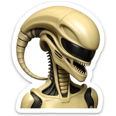 beije xenomorph from movie alien sticker