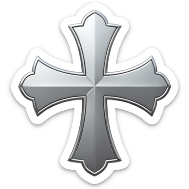 cross logo sticker