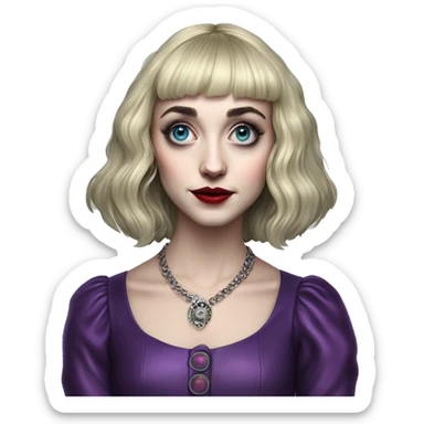 Sophia Anne Caruso is an American actress and singer best known for originating the role of Lydia Deetz in the Broadway musical Beetlejuice,  sticker