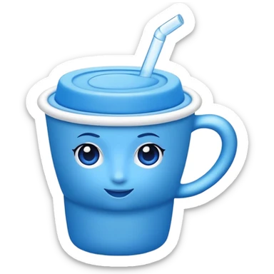 Blue diva cup sticker