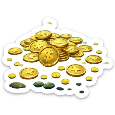 sunken treasure sticker