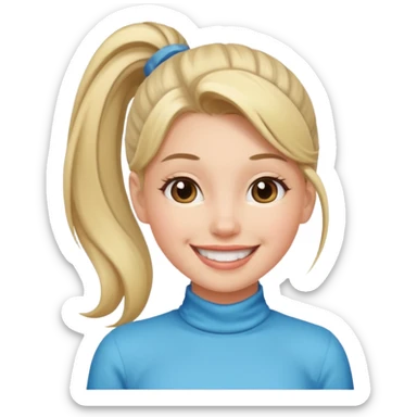 cô gái ấy buộc tóc cao sticker