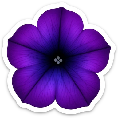 Purple-Violet-Indigo-Purple-Gradient Petuniaemoji    , remove background sticker