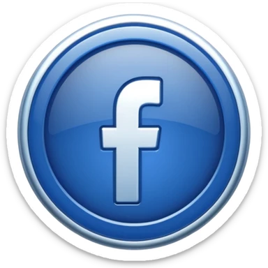 Fb blue badge icon sticker