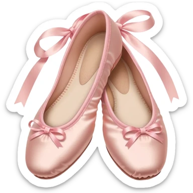 Pink ballet shoes sticker