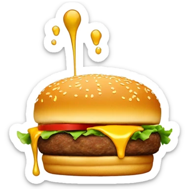 Extra Burger, Food, Make a honey mustard into ta patty and there we go. sticker