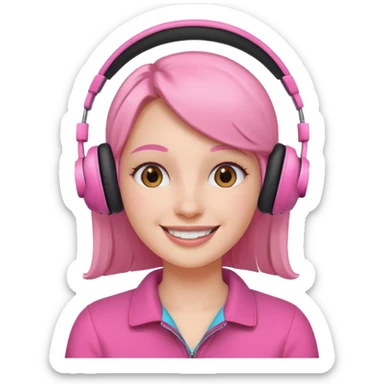 pink video call sticker