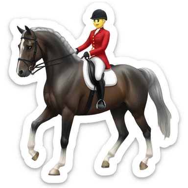 Dressage horse  sticker